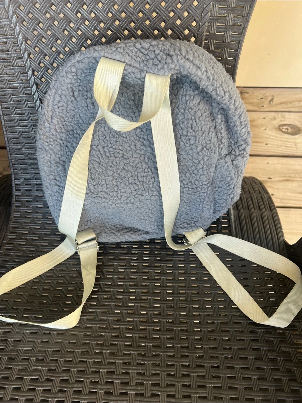 Cozy Gray Sherpa Backpack - Women Bags